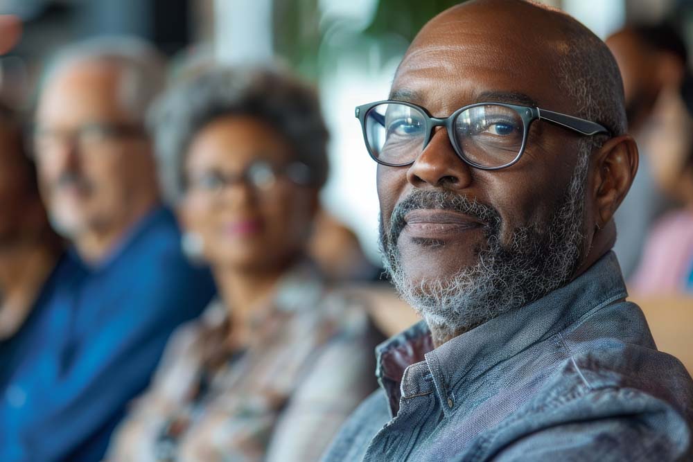 Homem olhando na fila para revisão da vida toda inss